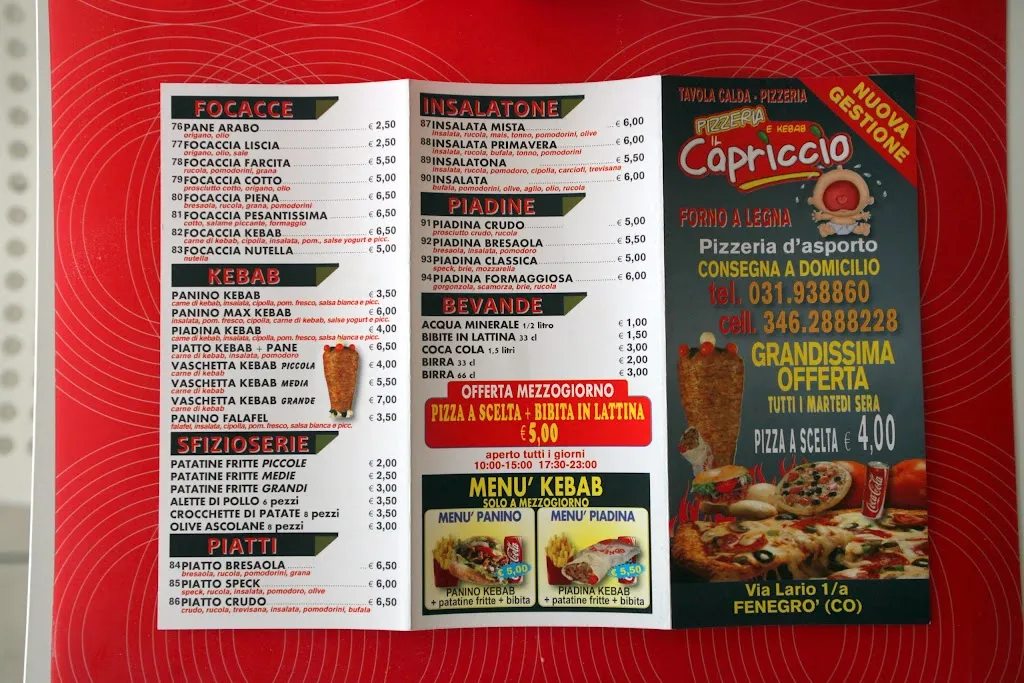 Menu_Pizzeria Il Capriccio Fenegrò_Fenegrò_image_3