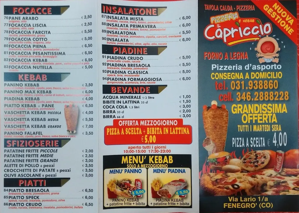 Menu_Pizzeria Il Capriccio Fenegrò_Fenegrò_image_4