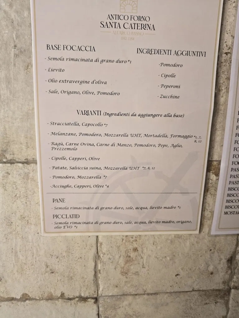 Menu_Antico Forno Santa Caterina dal 1306_Altamura_image_1