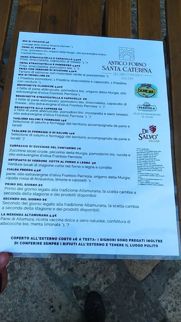 Menu_Antico Forno Santa Caterina dal 1306_Altamura_image_4