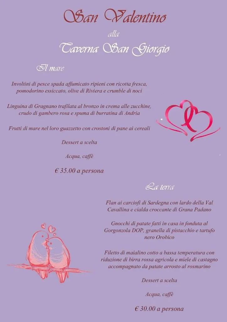 Menu_Taverna San Giorgio_Fiorano al Serio_image_1