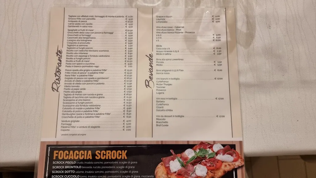 Menu_Ristorante Pizzeria Bocciodromo_Fiorano al Serio_image_1