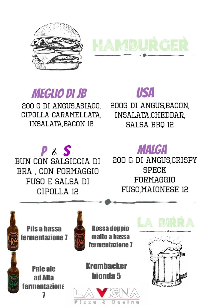 Menu_La Vigna - Pizza e cucina_Flero_immagine_1