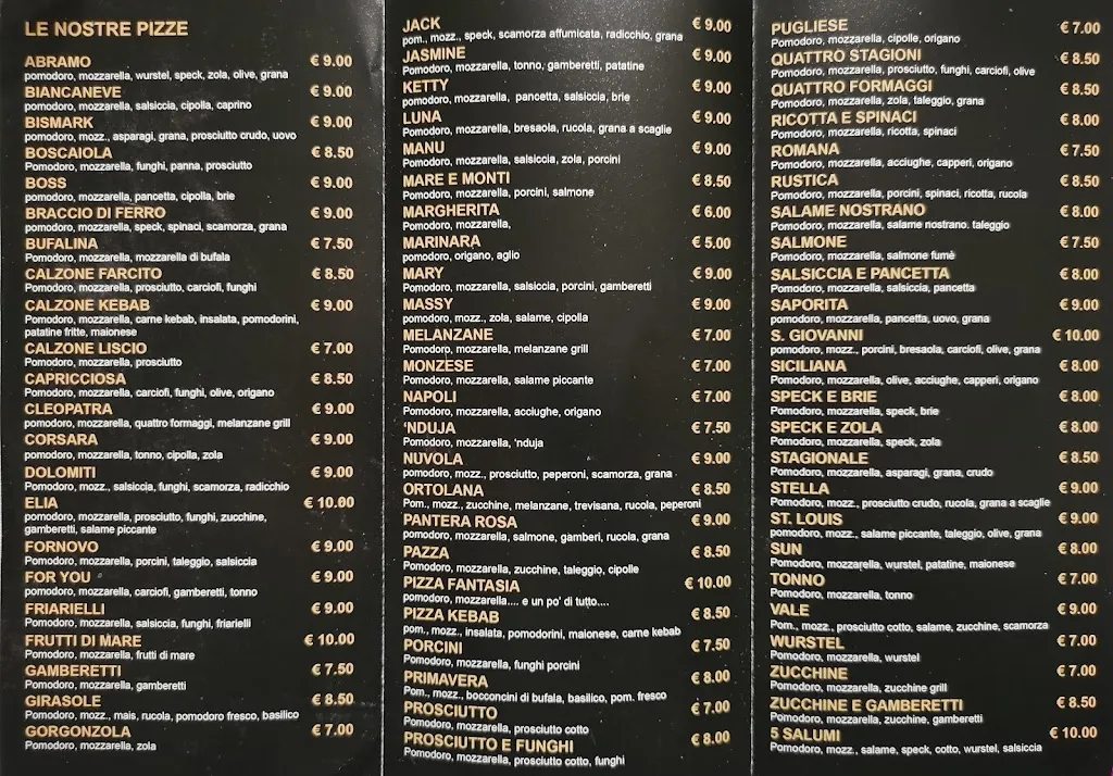 Menu_Pizzeria San Giovanni_Fornovo San Giovanni_immagine_1