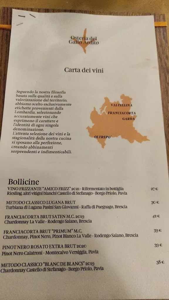 Menu_Osteria del Gallo Ardito_Galgagnano_immagine_3