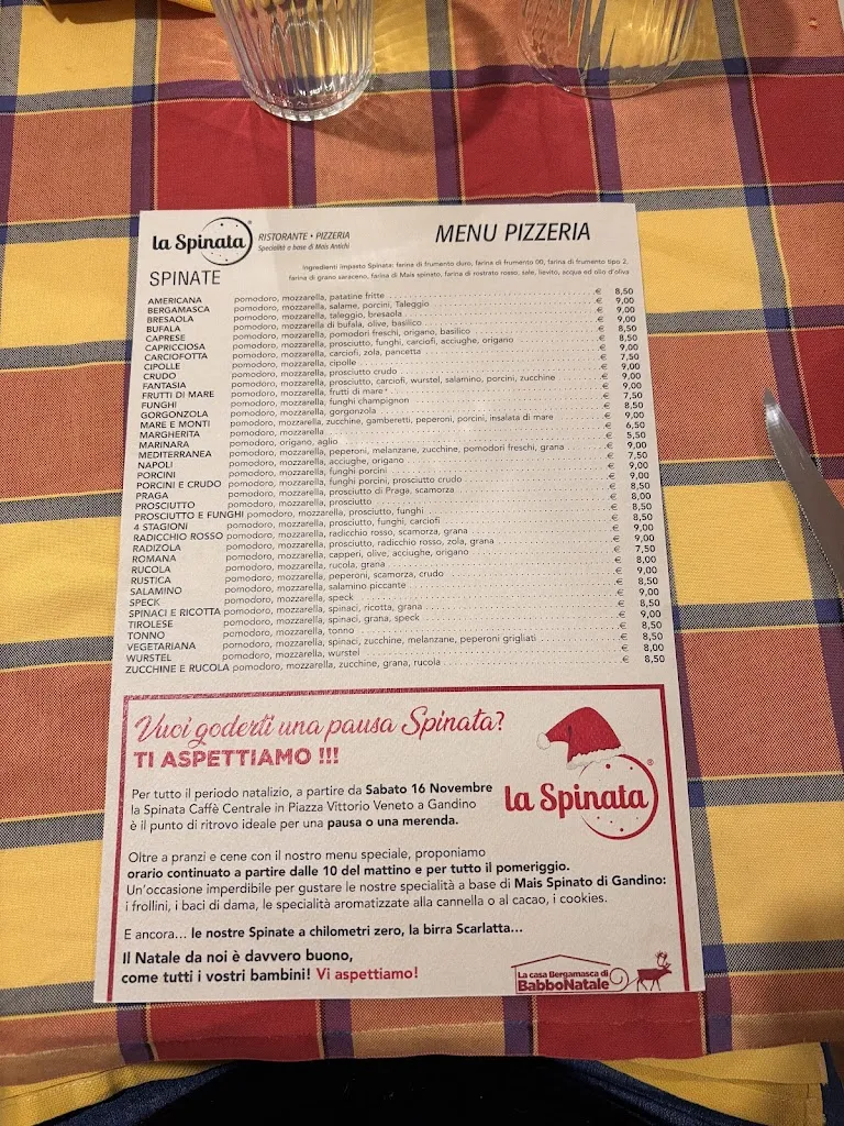 Menu_Ristorante Pizzeria Centrale - La Spinata_Gandino_image_1