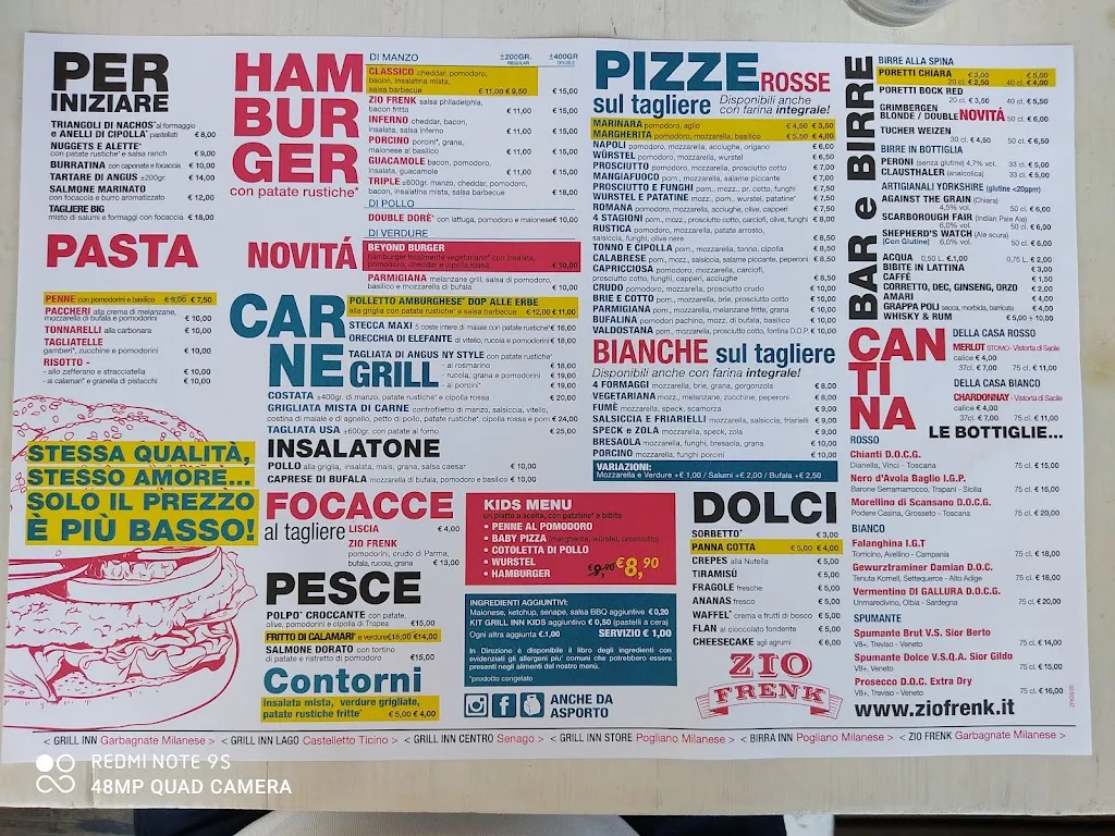 Menu_Zio Frenk - dalla pizza alla brace_Garbagnate_image_3