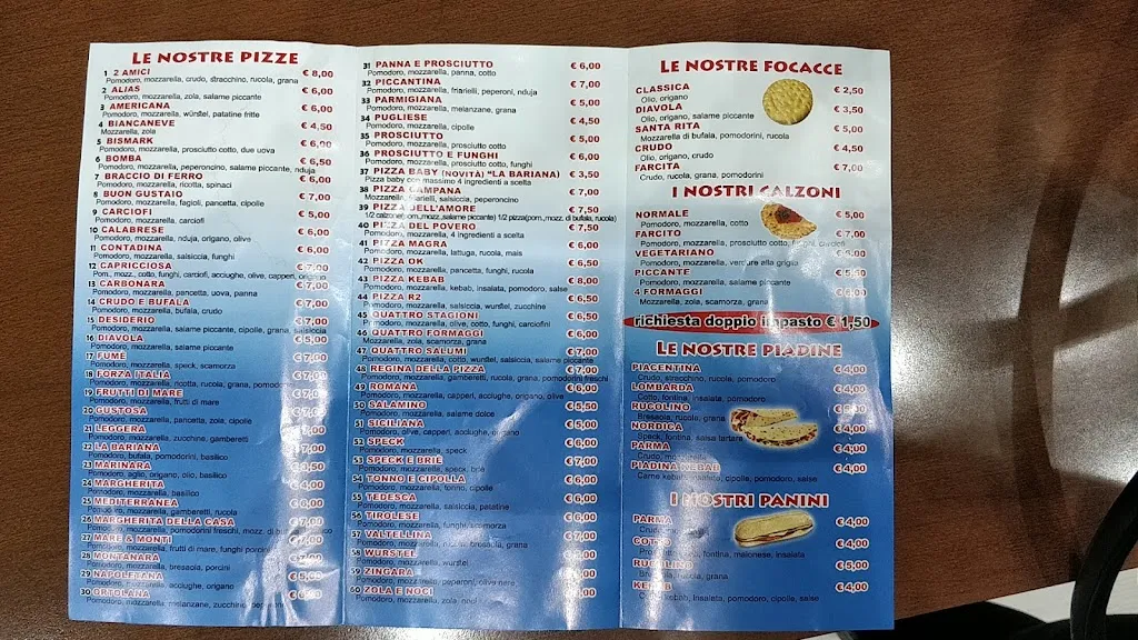 Menu_La Bariana_Garbagnate_immagine_4