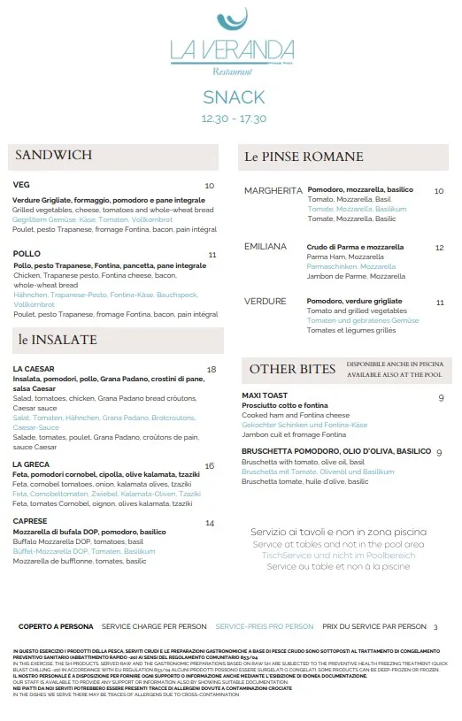 Menu_Ristorante La Veranda - Garda Lake Collection_Gardone Riviera_image_1