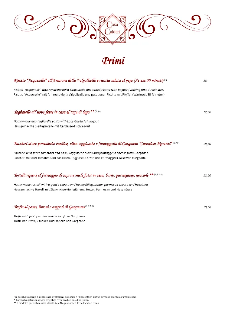 Menu_Casa Calderì restaurant_Gargnano_image_2