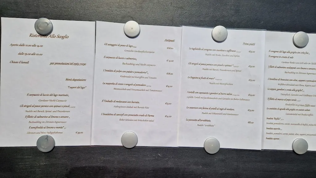 Menü_Ristorante allo Scoglio_Gargnano_Bild_2