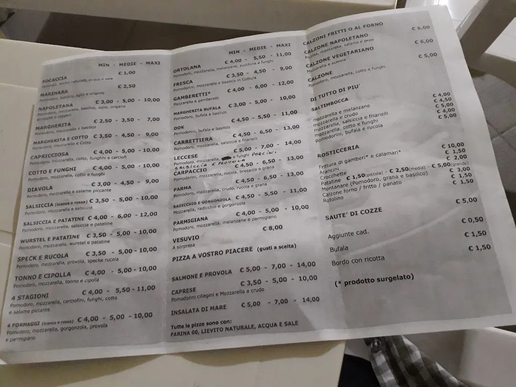 Menu_La Bella Napoli_Arnesano_image_1