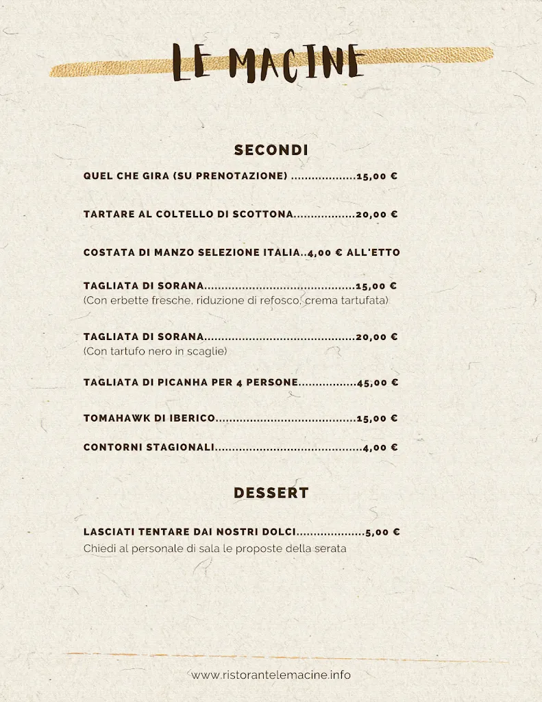 Menu_Le Macine Ristorante | Gazzo_Gazzo_image_2