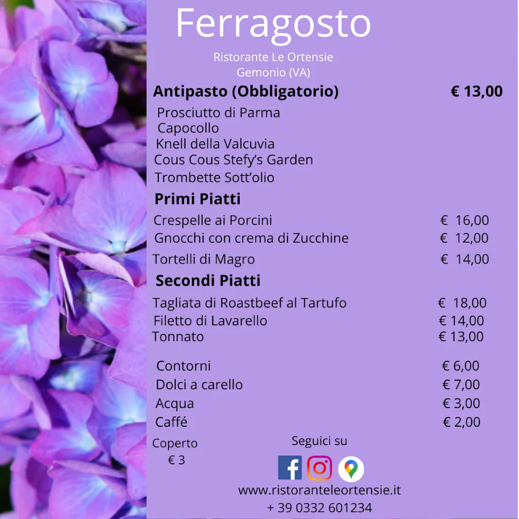 Menu_Albergo Ristorante Le Ortensie_Gemonio_image_1