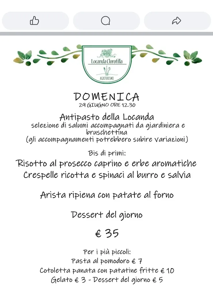 Menu_Locanda Clorofilla Agriturismo Cambiago_Gessate_image_2