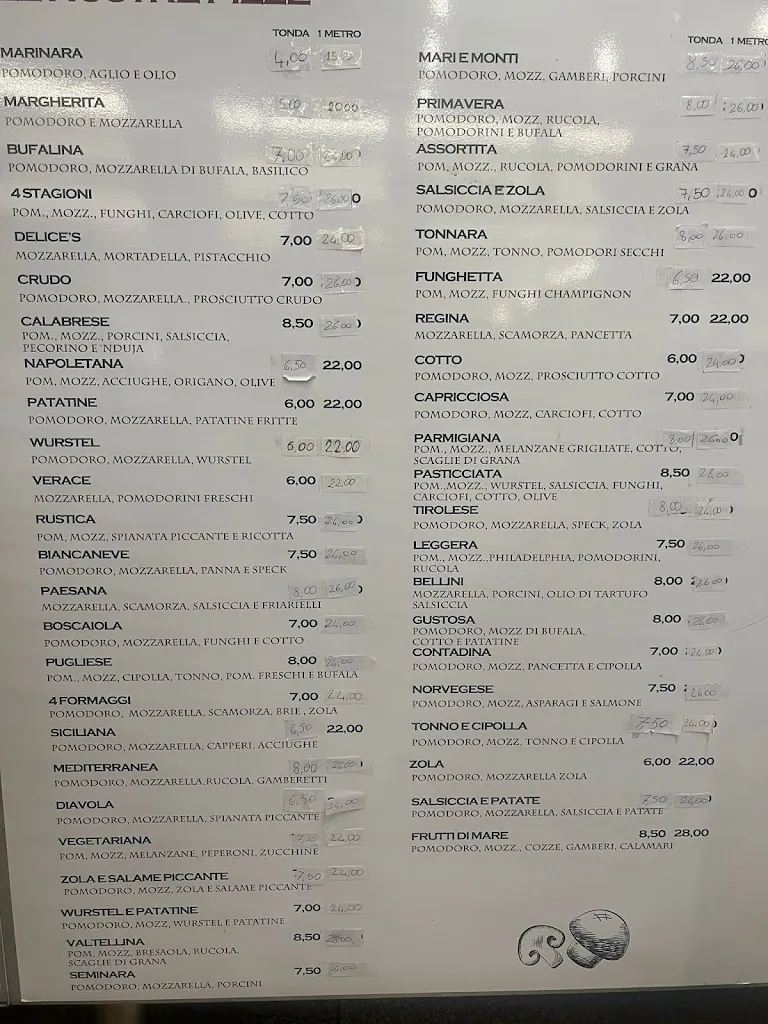 Menu_Delice's Pizzeria_Giovenzano_image_4