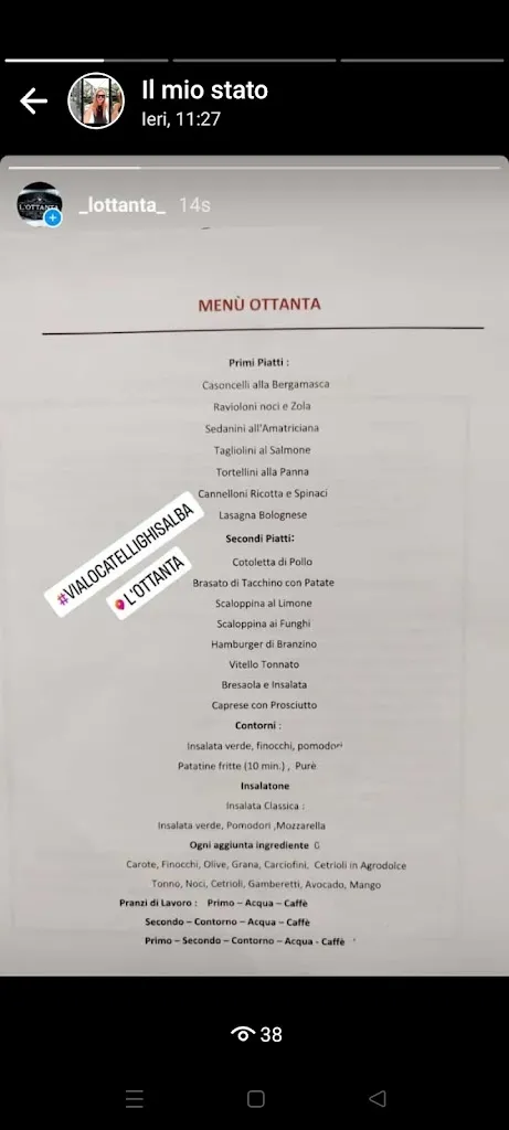 Menu_L'OTTANTA _Ghisalba_image_3