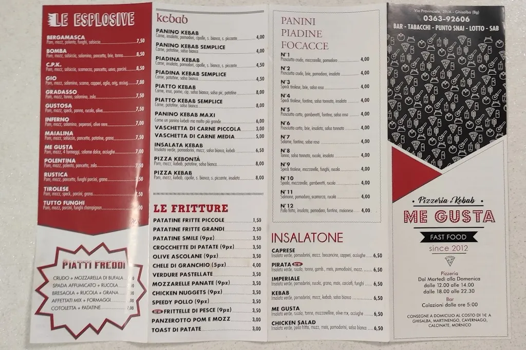 Menu_Me Gusta Fastfood & bar_Ghisalba_image_1