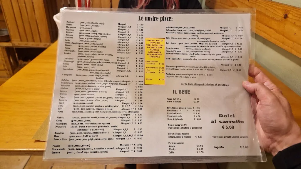 Menu_L'alternativa pizza wine & food mini bistrot di colombo mirko_Gorla Minore_image_1