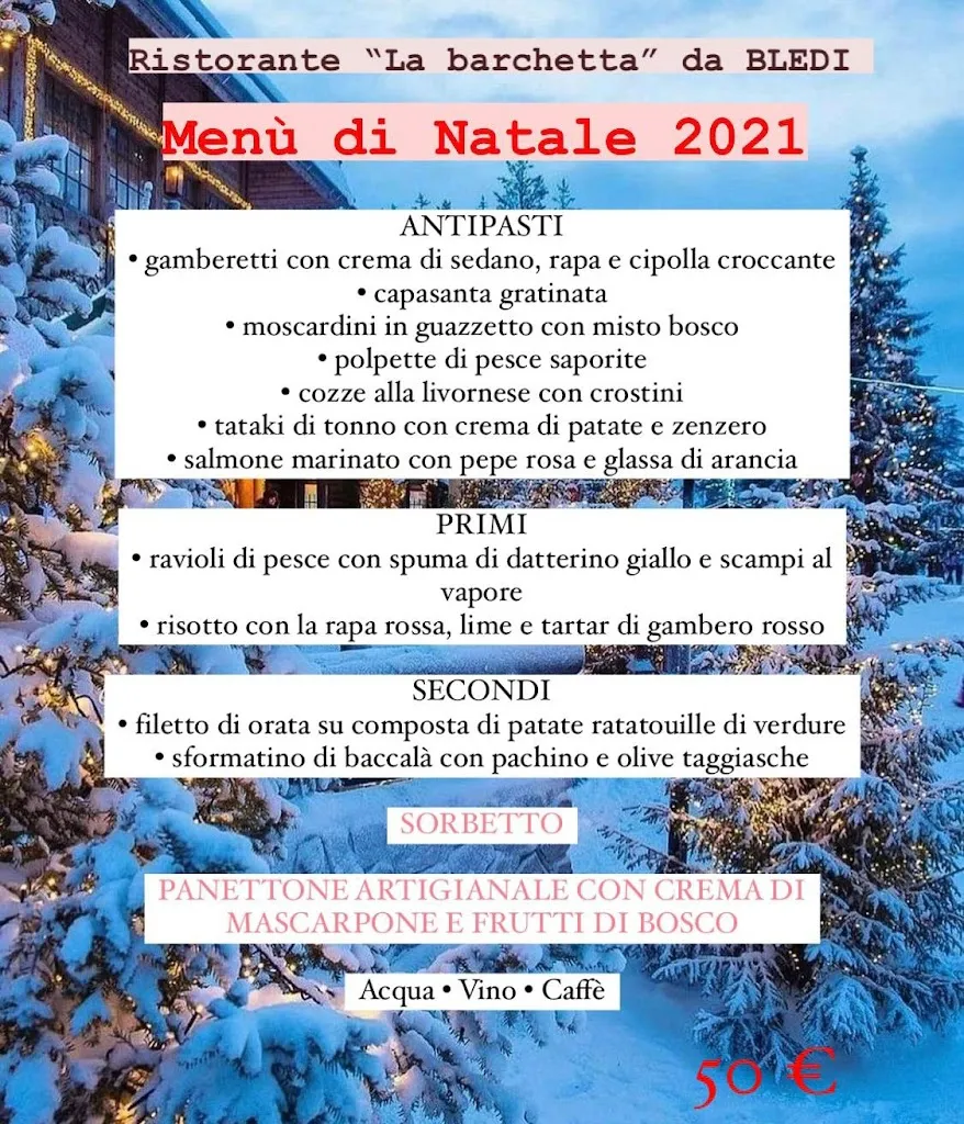 Menu_Ristorante La Barchetta da Bledi | Ristorante di Pesce - Pinseria_Graffignana_immagine_1