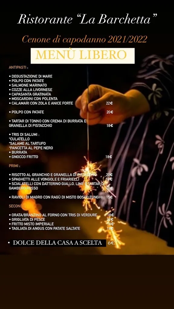 Menu_Ristorante La Barchetta da Bledi | Ristorante di Pesce - Pinseria_Graffignana_immagine_2