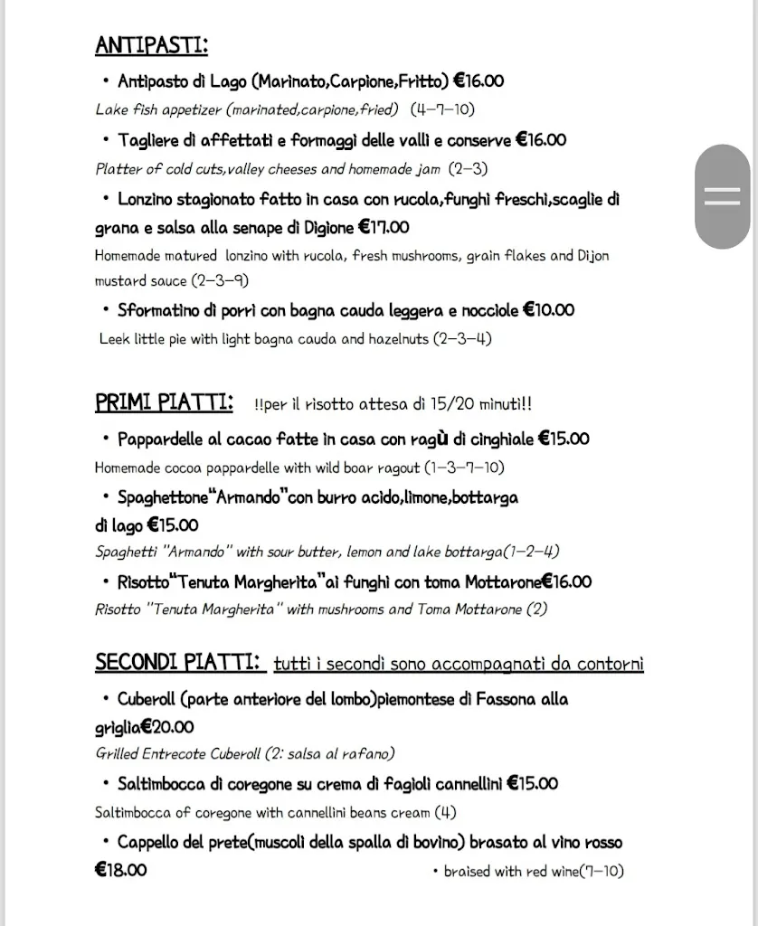 Il Rifugio di Negri Maria restaurant in Gravellona