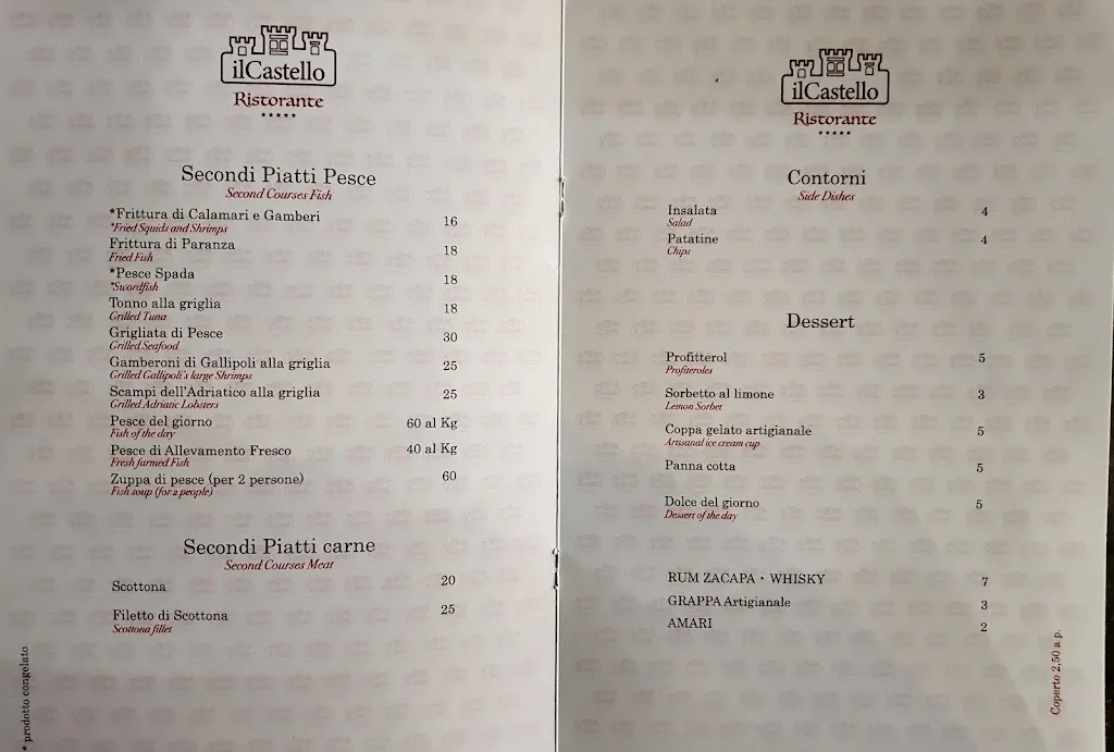 Menu_il Castello_Bagnolo del Salento_image_2