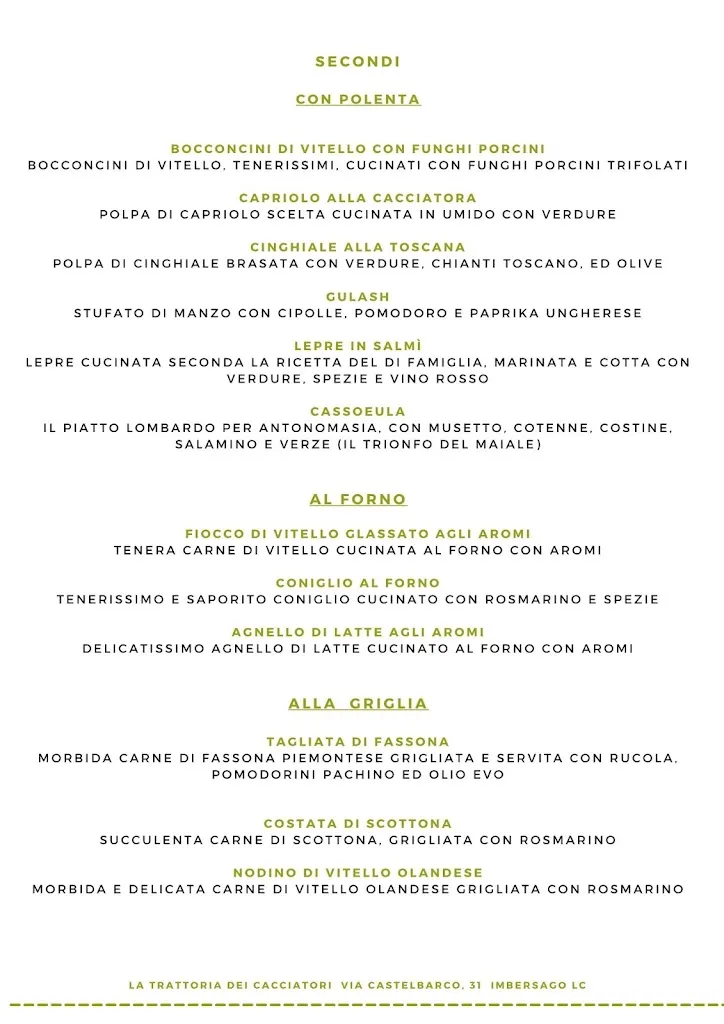 Menu_Ristorante La Trattoria dei Cacciatori di Imbersago _Imbersago_immagine_3