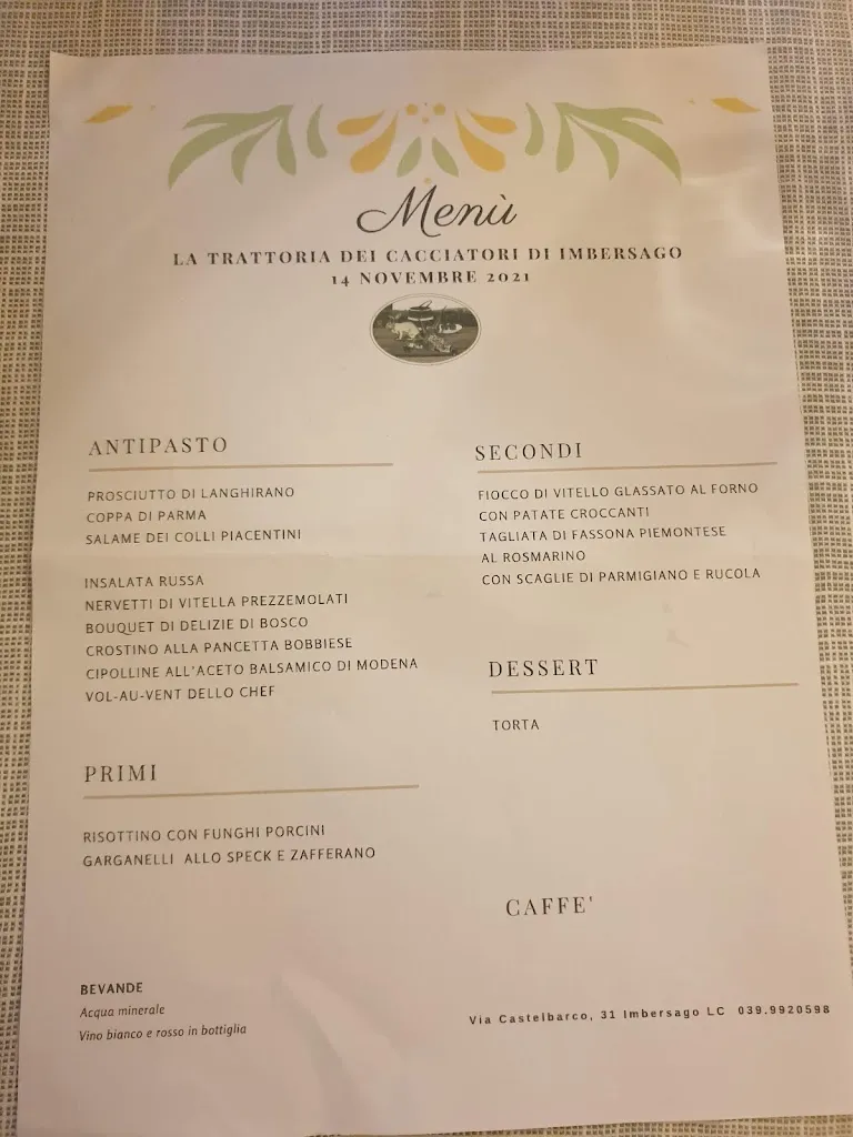 Menu_Ristorante La Trattoria dei Cacciatori di Imbersago _Imbersago_immagine_4