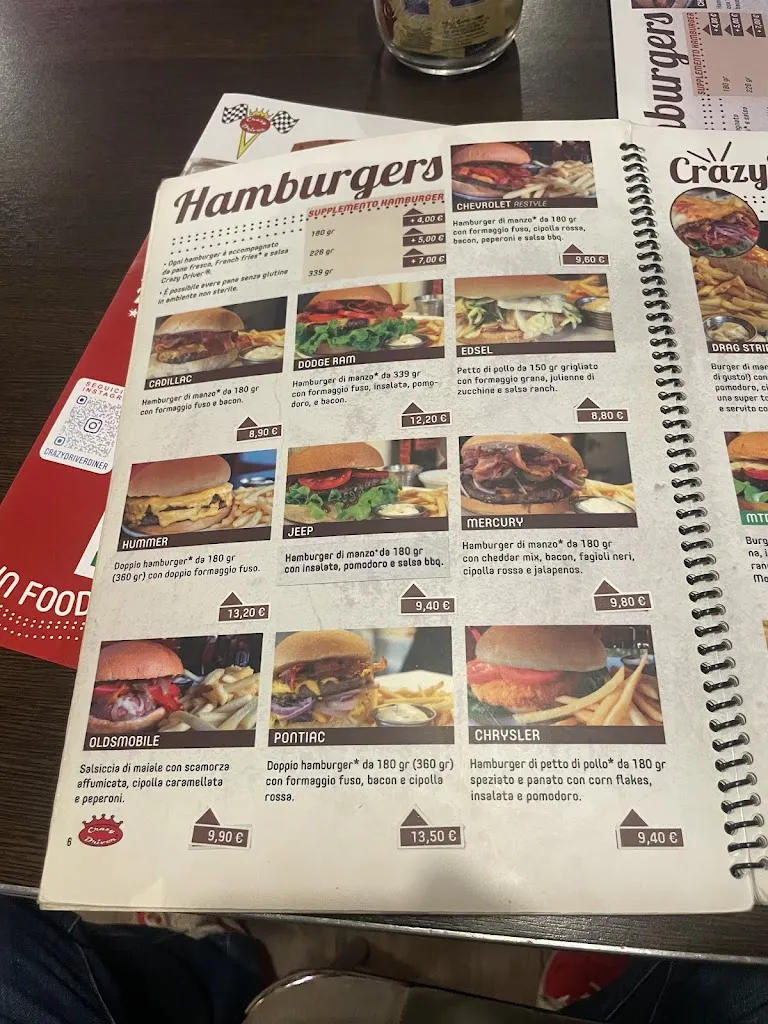 Menu_Crazy Driver Diner_Inverigo_image_2