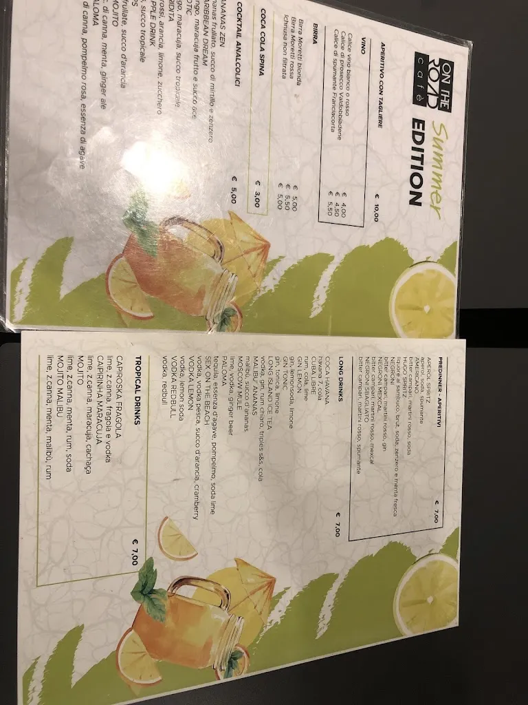 Menu_On The Road Cafe_Inzago_image_1