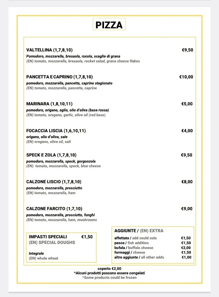 Menu_Pizzeria Il Sagittario_Laglio_image_2
