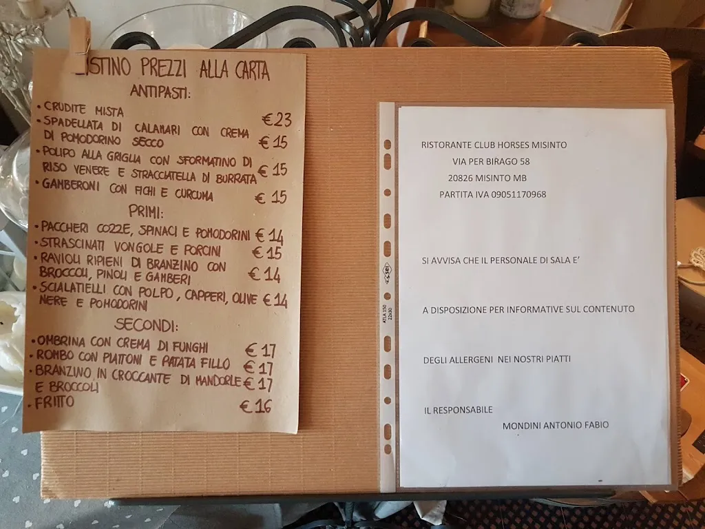 Menu_Club Horses_Lazzate_image_1