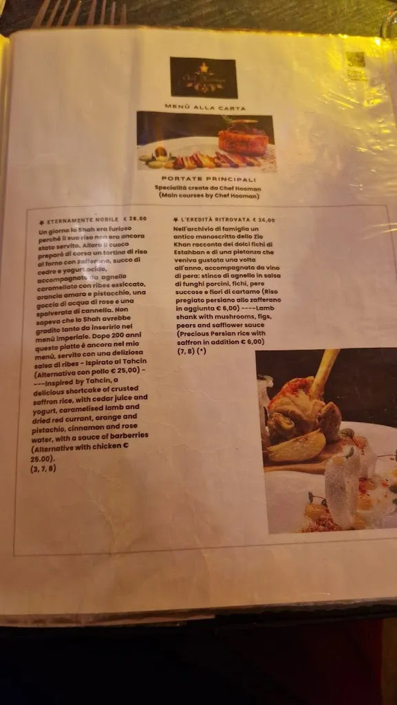 Menu_Persian Palace Lecco_Lecco_immagine_2