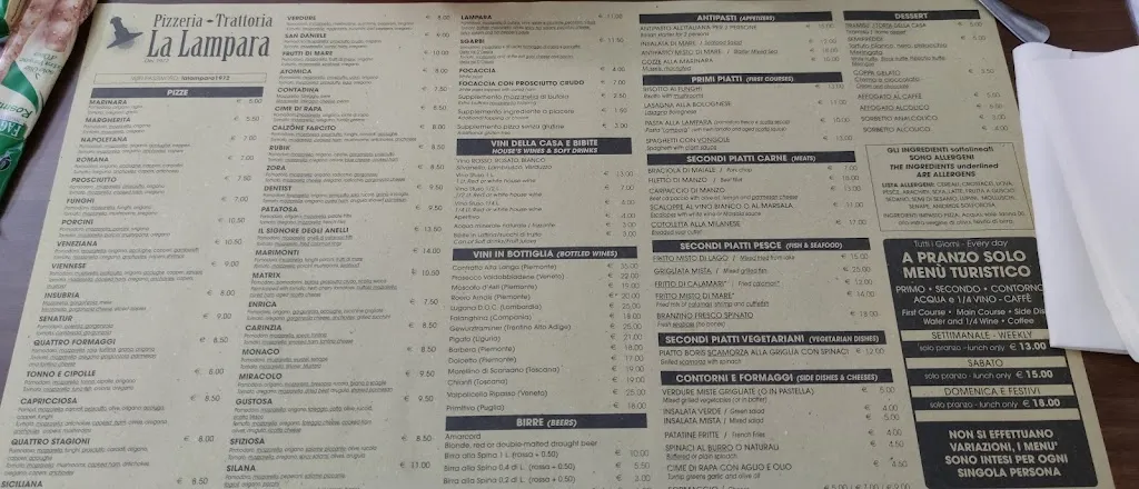 Menu_Pizzeria Trattoria La Lampara._Laveno_image_3