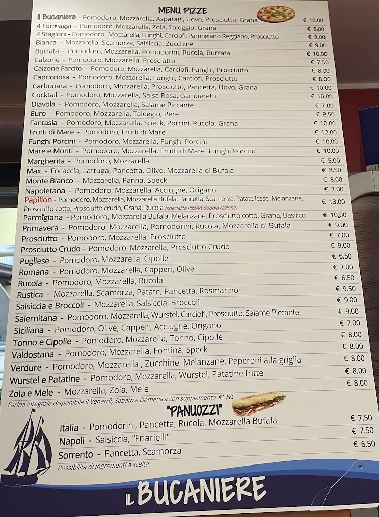 Menu_Ristorante Pizzeria Il Bucaniere_Leggiuno_image_1