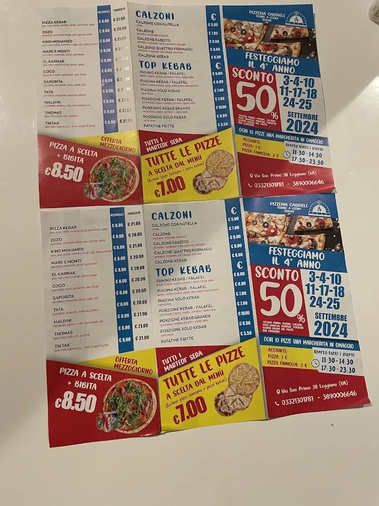 Menu_Pizzeria Gabriele_Leggiuno_image_3