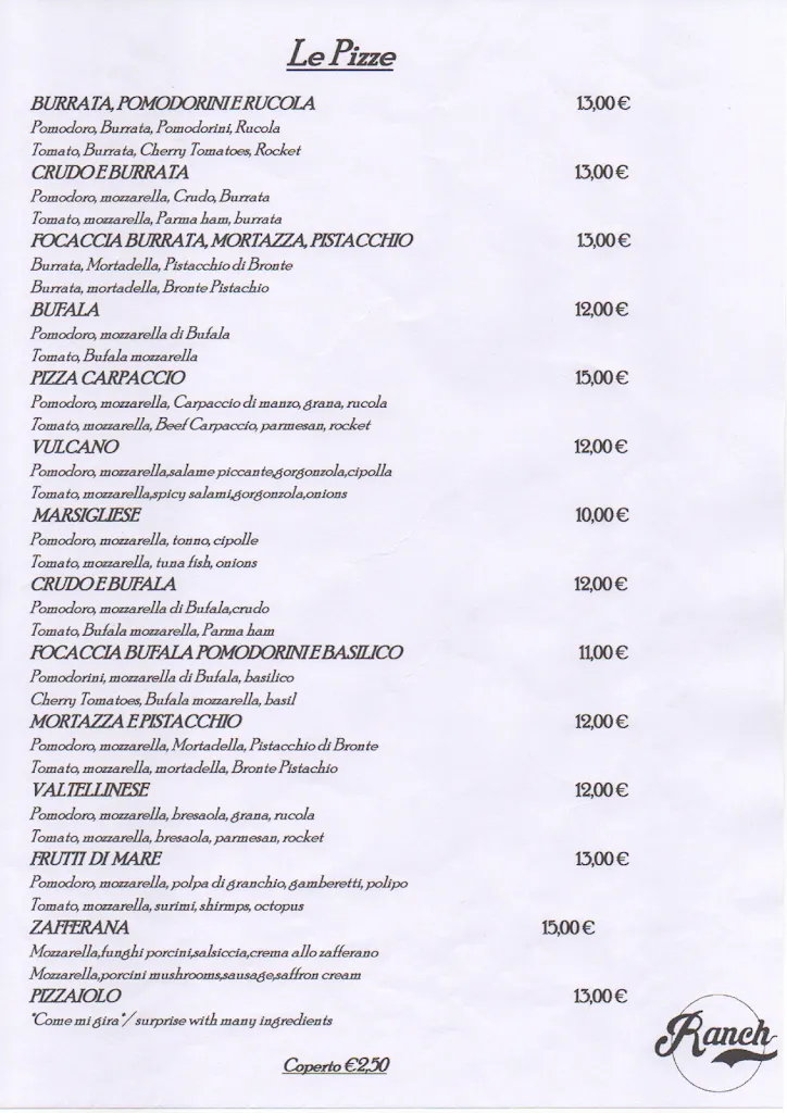 Menu_Pizzeria Ristorante Ranch_Lenno_image_1