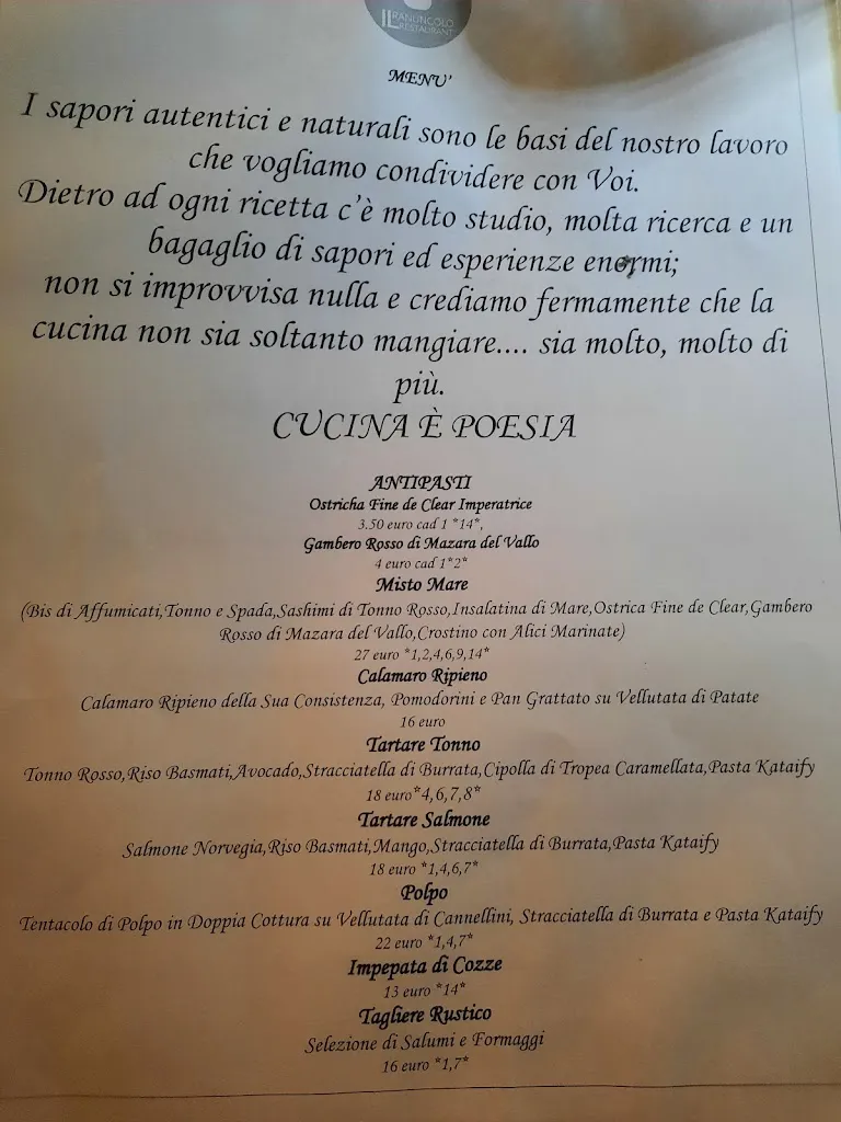 Menu_IL RANUNCOLO Restaurant & Special Events_Lentate sul Seveso_image_1