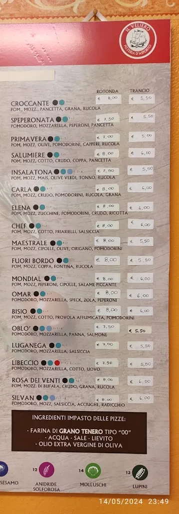 Menu_Pizzeria Il Veliero_Lesmo_image_2