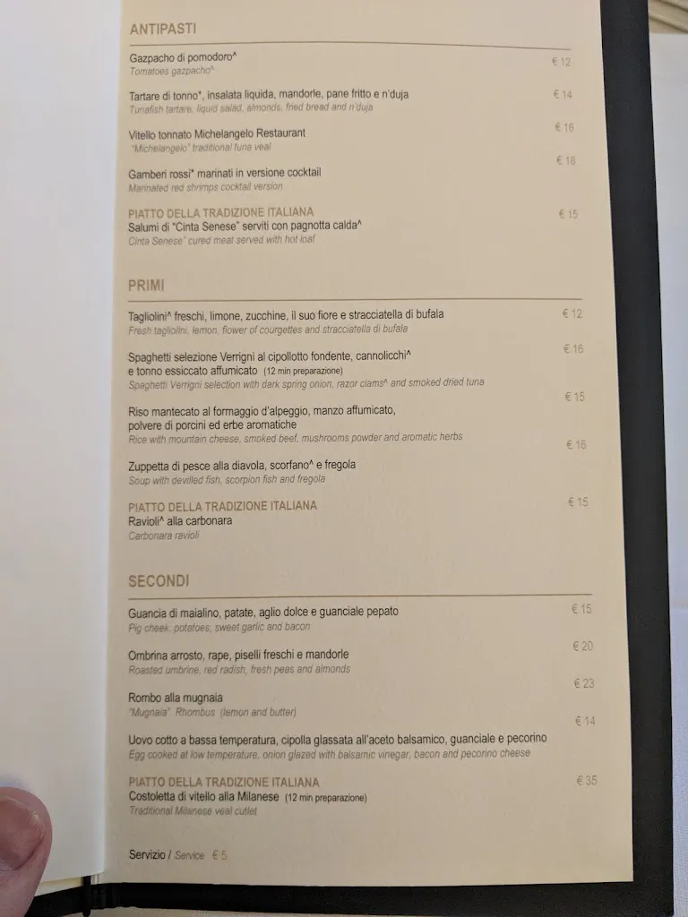 Menu_Michelangelo Bistrò & More_Linate_image_1