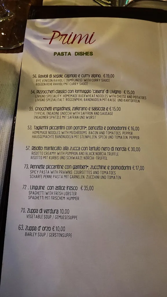 Menu_Bivio Bistrot & Restaurant_Livigno_image_1