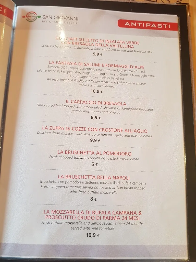 Menu_Ristorante Pizzeria San Giovanni_Livigno_image_1