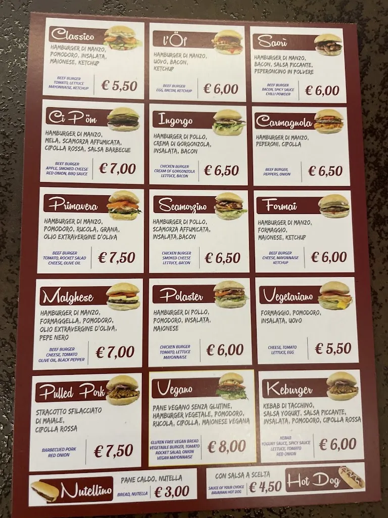 Menu_Mauri's Hamburgheria_Livigno_image_4