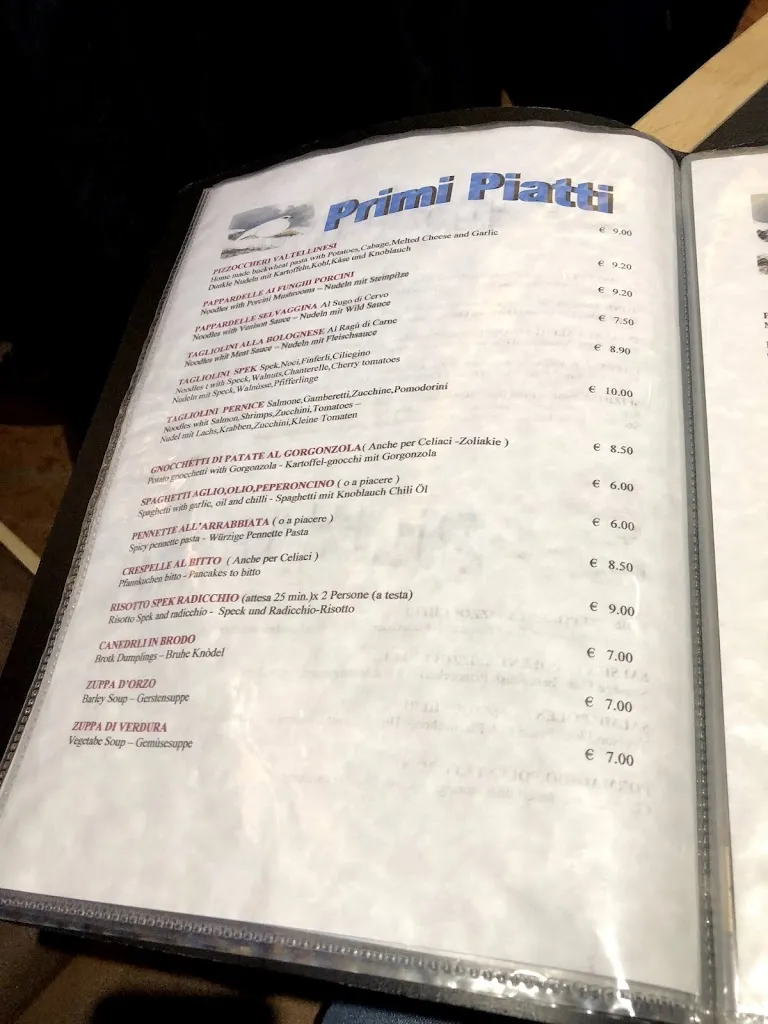 Menu_Ristorante La Pernice Di Rodigari Diego Luigi_Livigno_immagine_1