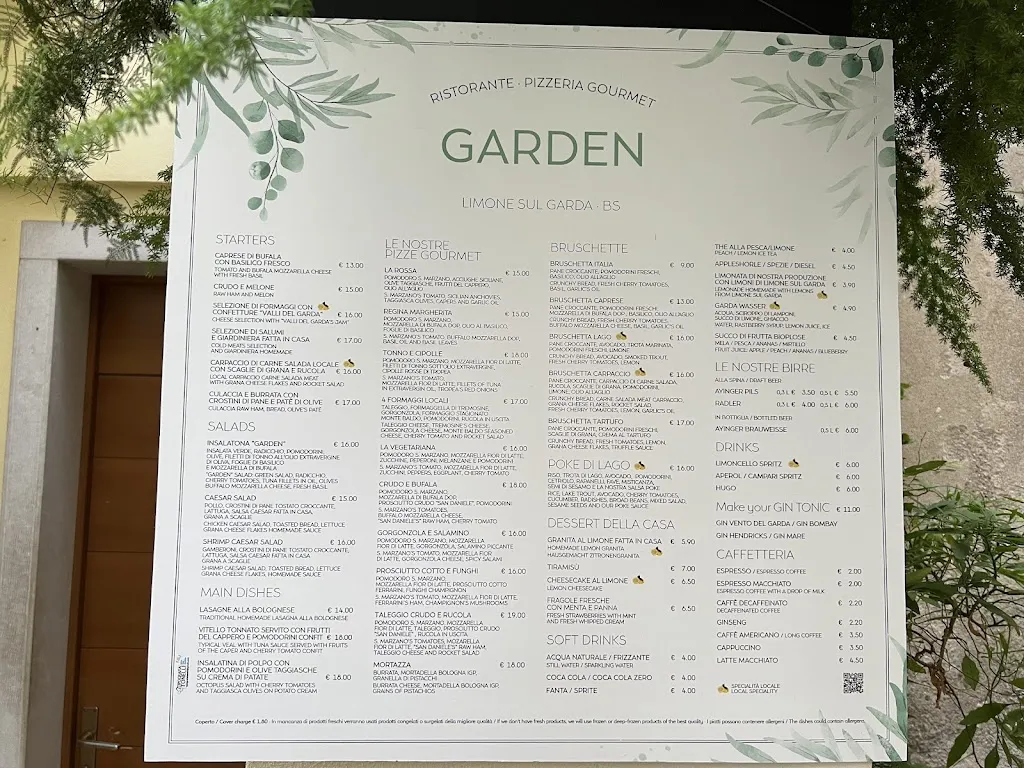 Menu_Garden L'Andrunèl Bistrot & Pizzeria_Limone sul Garda_image_1