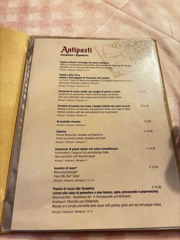 Menu_Ristorante Pizzeria La Forra_Limone sul Garda_image_1