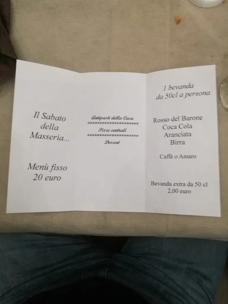 Menu_Masseria Del Barone_Bitetto_immagine_1