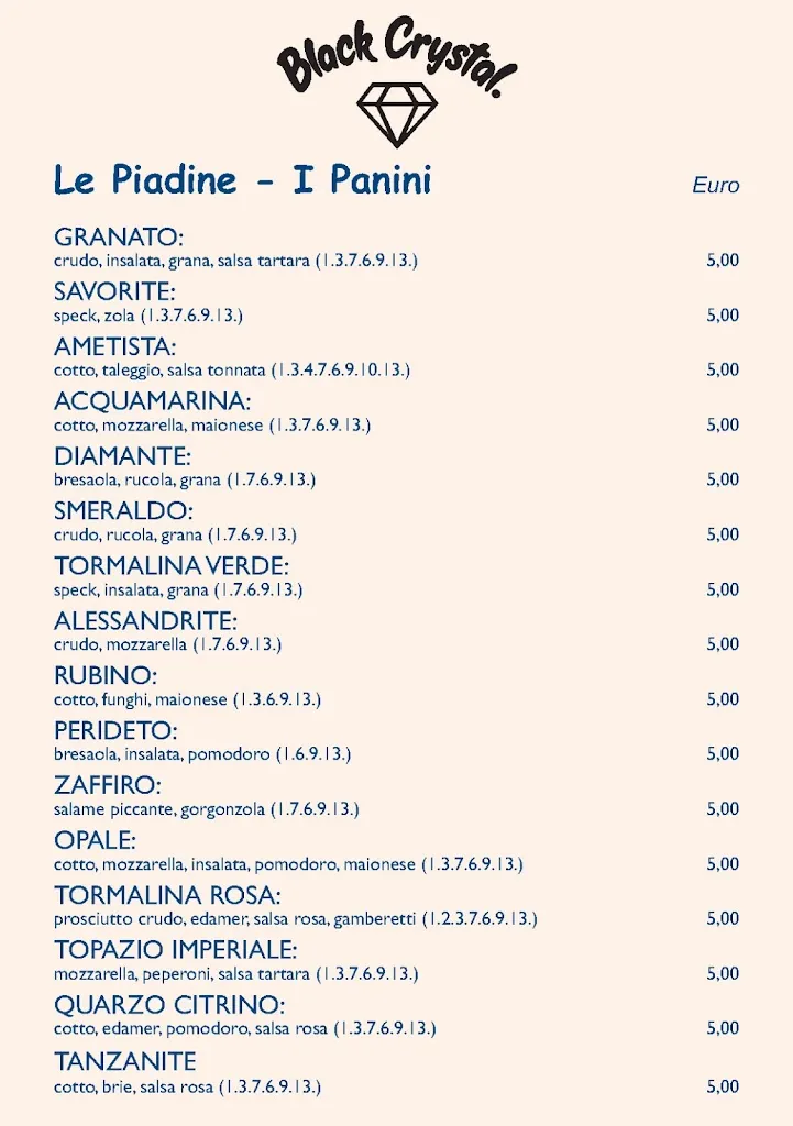 Menu_Black Crystal Pizzeria LoungeBar e Disco Pub_Lodi Vecchio_image_2