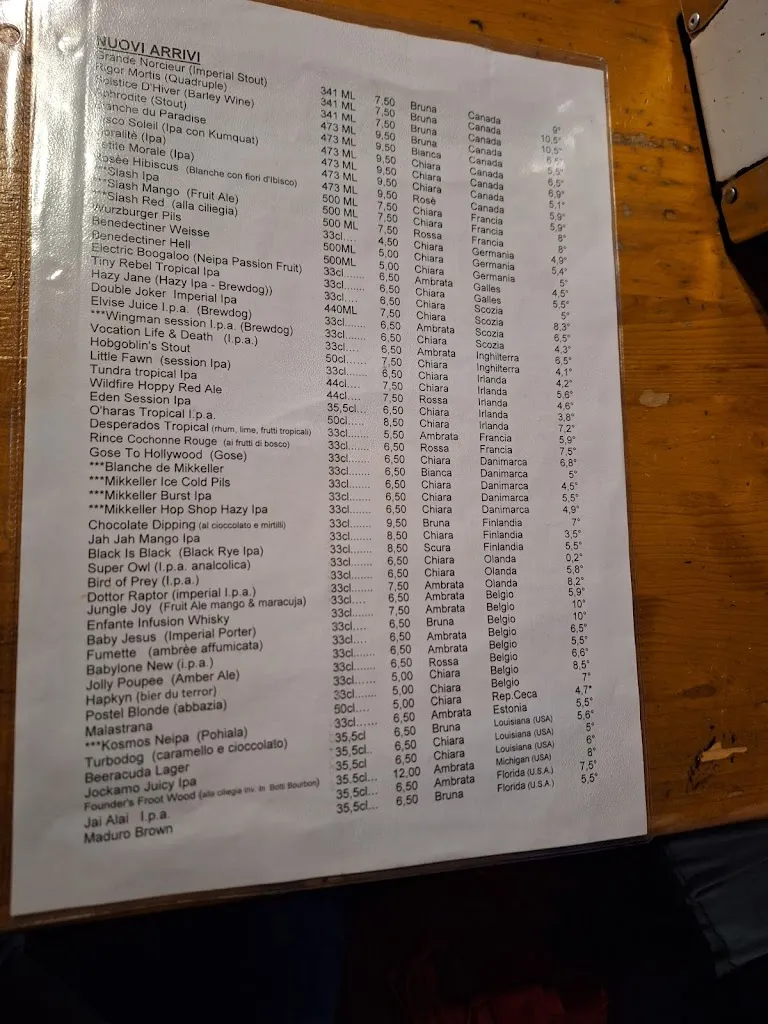 Menu_La Lanterna Beer Bar_Lovere_immagine_1